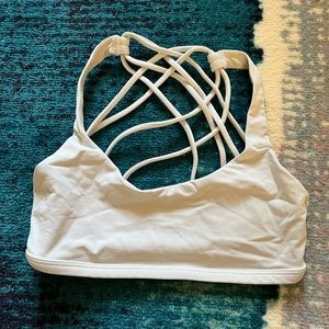 Lululemon free to be bra- wild *light support, A/B cup in white size 2